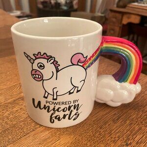 "Powered By Unicorn Farts" Coffee Cup Mug by Bigmouth Inc.